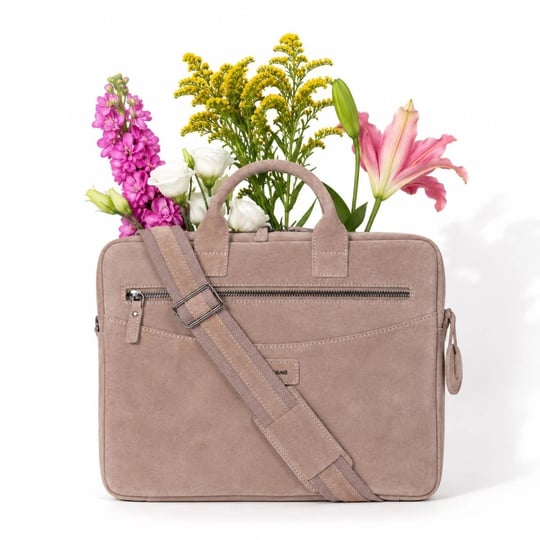 Bloominbag Mist Still Hakiki Süet Deri 13-14 Inç Macbook/laptop Çantası