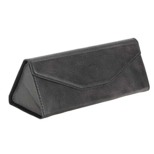 Bloominbag Prisma Charcoal Graphite Deri Gözlük Kılıfı – Mıknatıslı Üçgen Tasarım