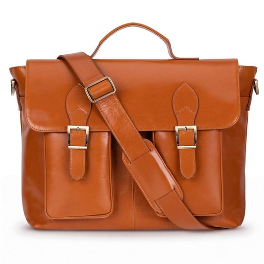 Bloominbag Rivoli Cognac Tan Hakiki Deri 13–14 Inç Laptop Ve Evrak Çantası