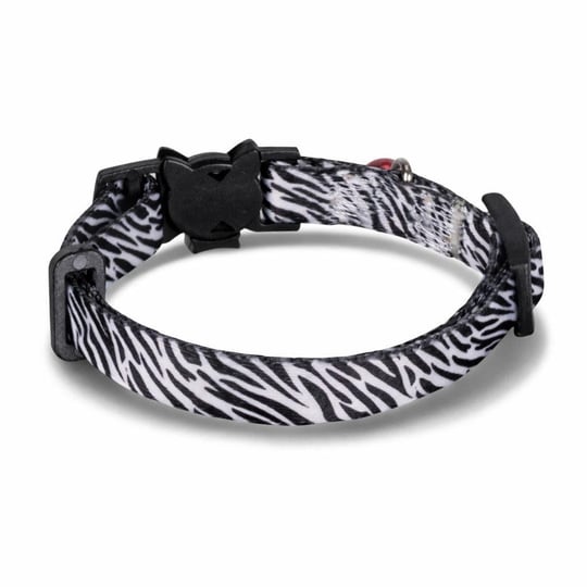 Bloominbag Swissplus Urban Paws Zebra Noir Recycled Kedi Tasması- 10 Mm