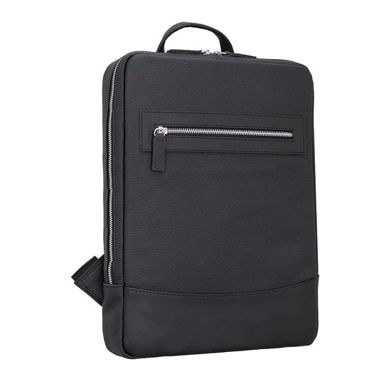 Bloominbag Vicenza Obsidian Black 13–14 Inç Laptop Bölmeli Hakiki Deri Sırt Çantası