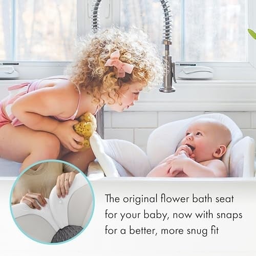 Blooming Bath Lotus – bebek banyo (Gri/Koyu Gri)