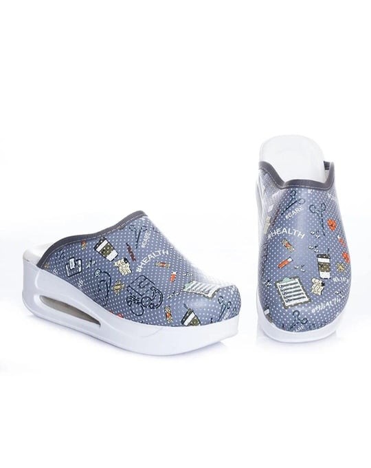 BLUE ORTHOPEDİC SABO TERLİK-Gri İlkyardım Temalı Airmax Ortopedik Sabo Terlik