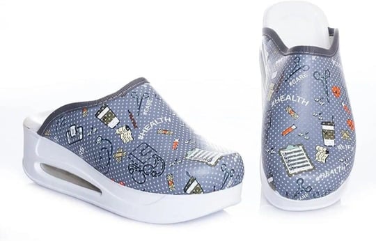 BLUE ORTHOPEDİC SABO TERLİK-Gri İlkyardım Temalı Airmax Ortopedik Sabo Terlik
