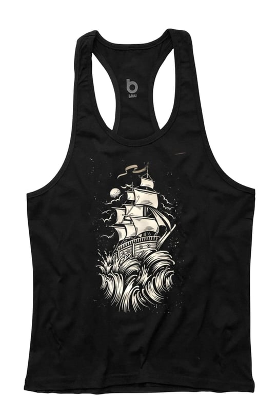 Bluu Wave Fitness Gym Tank Top Sporcu Atleti