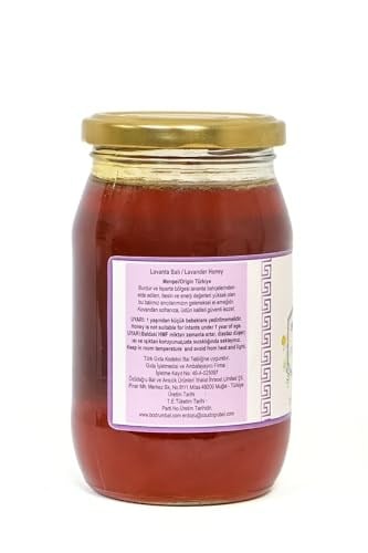 Bodrum Bal Lavanta Balı 460g,%100 Saf, Ham, Filtre edilmemiş, Güvenli, Doğal, Apiterapik, Cam Kavanoz