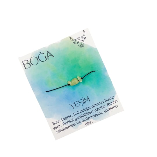 Boğa Burç Taşı Bilekliği