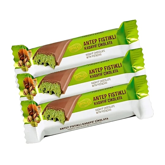 Bolci Dubai Kadaif (Kadayif) Çikolata, Antep Fıstığı, Kunafa Çikolata (3x30g)