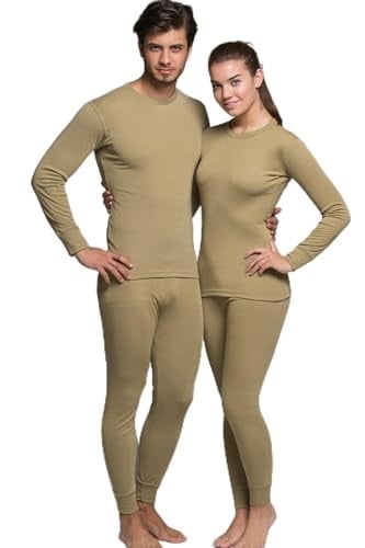 Bonbonetti Unisex Haki Active Yetişkin Termal İçlik Takım