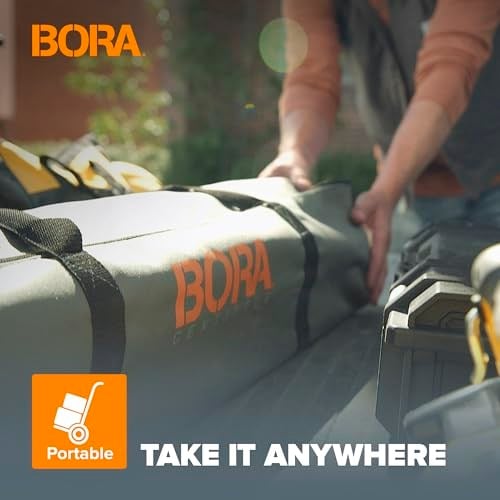 BORA Centipede CK9S 76,2 cm Yükseklik Taşınabilir Çalışma Standı, 4 X-Bardak, 4 Hızlı Kelepçe, Taşıma Çantası, Taşınabilir İş Desteği Testere Tezgahı, 4Ft x 4Ft, 30