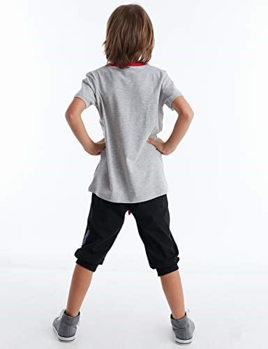 Born to Skate Erkek Çocuk T-shirt Kapri Şort Takım