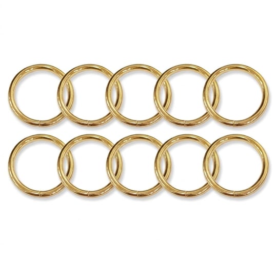 Boş Halka 18 mm, Altın Rengi, 10 Adet