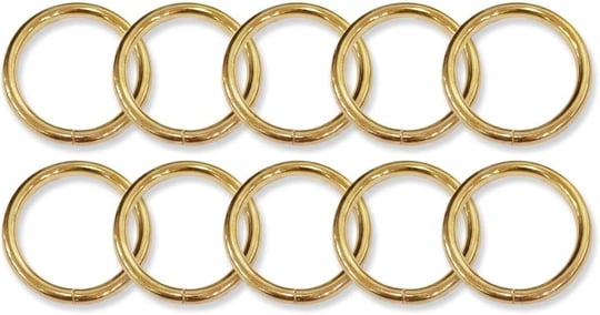 Boş Halka 18 mm, Altın Rengi, 10 Adet