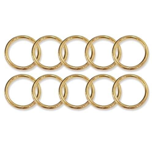 Boş Halka 18 mm, Altın Rengi, 10 Adet