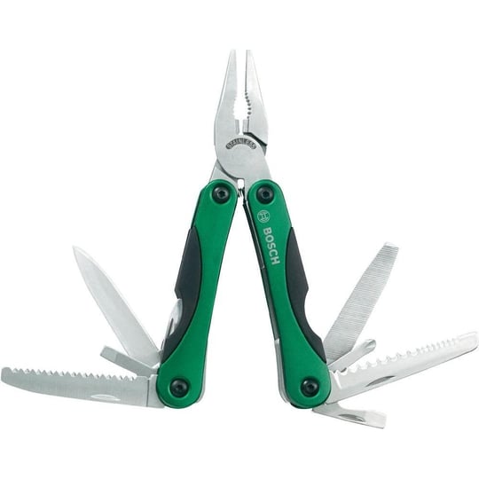 Bosch - 12 Fonksiyonlu Çok Amaçlı Çakı, Ergonomik Tasarım, Uzun Ömürlü, Yeşil