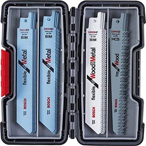 Bosch 20 parça Testere Bıçağı ToughBox Ahşap ve Metal için Çok Satan 2607010902