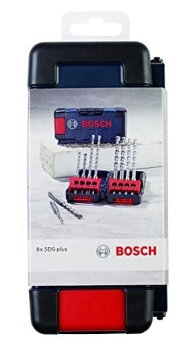 Bosch 2607019903 SDS-Plus-3-Spiral matkap ucu için darbeli matkap, 8-parçalı set