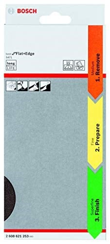 Bosch 2608621253 Zımpara Malzemesi, Sünger Zımpara Seti, Mavi (3 Parça) - Seçenekler: 1 adet, 1 x S471 Standard Block, 1 x S473 Standard-Teller...