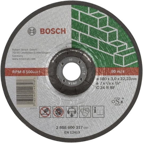BOSCH Bosch Kesme Diskleri - Taş Expert For Stone 180-3,0 mm Bombeli