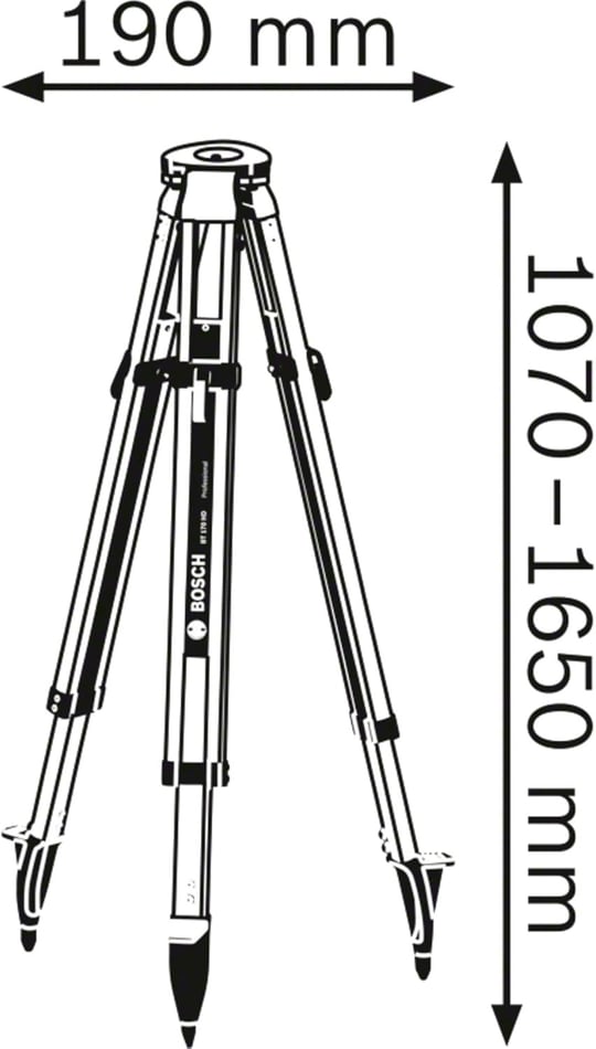 Bosch Bt 170 Hd Tripod - Bedenler: 170 cm, 250 cm