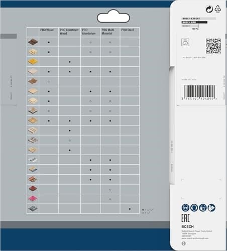 Bosch Daire Testere Bıçağı, Gri, 190x30x2,6 mm, 24, 1 Adet - Bedenler: 18,4 cm, 19 cm, 21 cm, 21,6 cm, 23 cm, 25,4 cm, Ø 160 mm...