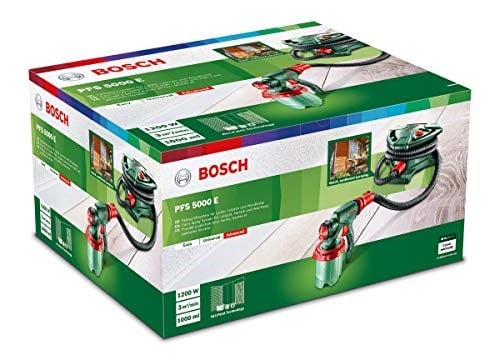 Bosch Home and Garden PFS 5000 E Elektrikli Boya Püskürtme Sistemi, 1.200 Watt, Vernik, Cila Ve Duvar Boyası İçin, Yeşil