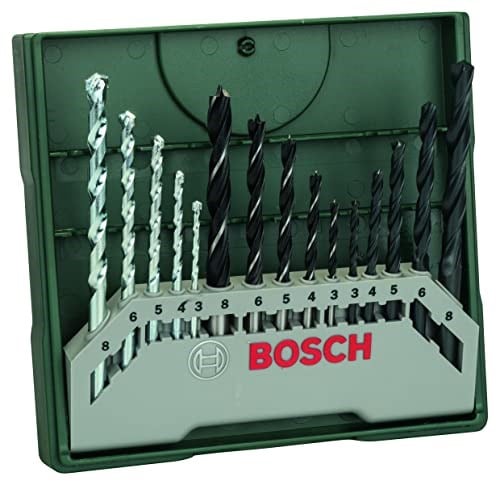 Bosch Home and Garden X/Line Mini 15 Parça Matkap Ucu Seti, Yeşil