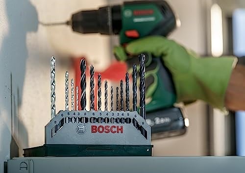Bosch Home and Garden X/Line Mini 15 Parça Matkap Ucu Seti, Yeşil