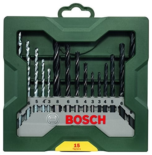 Bosch Home and Garden X/Line Mini 15 Parça Matkap Ucu Seti, Yeşil