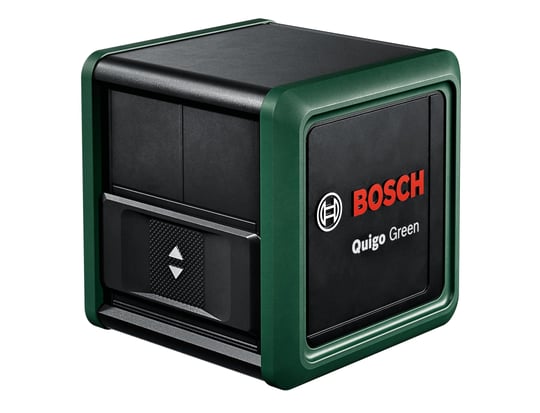 Bosch Home & Garden Quigo Green Çizgi Lazer (Daha İyi Görünürlük için Yeşil Lazer Teknolojisi, +/- 0,6 mm/mlik iyileştirilmiş hassasiyet ve 12 mye kadar çalışma aralığı)