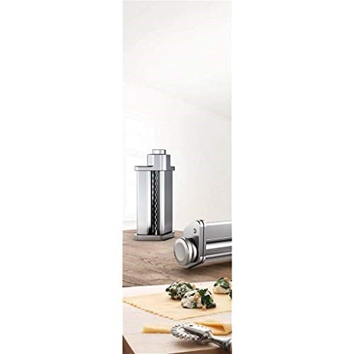 Bosch MUZ9PP1 makarna rulosu, kendi yaptığınız lazanya, makarna plakaları ve tagliatelle için, adaptörlü, 8 serisi mutfak robotu için uygun