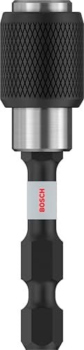 Bosch Professional Accessories 2608522320 Hızlı Kilit Uç Tutucu (Darbe Kontrolü, 1/4 İnç Altıgen Şaft, Maymuncuk Ve Tıklama)