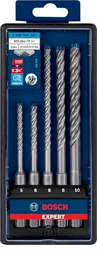 Bosch Professional Accessories 5 parça Expert SDS plus-7X Kırıcı Delici Delme Uçları (Yumuşak taş, Sert taş, Beton, Donatılı b - Seçenekler: 1 adet, 3 parçalı, 5 parçalı, 7 parça., 10 adet, 30 adet...
