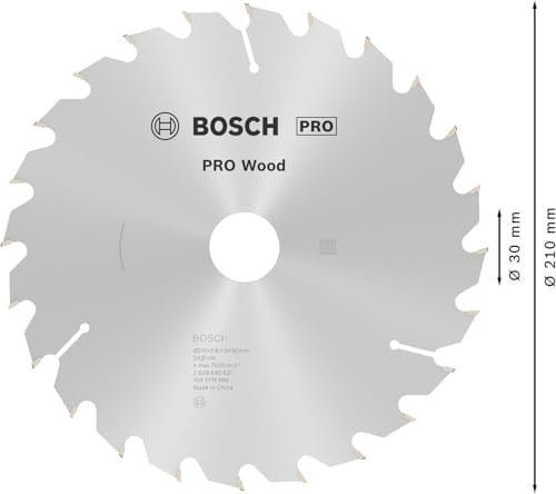 Bosch Professional Accessories Daire Testere Bıçağı, Gri, 210x30x2.8 mm, 24, 1 Adet