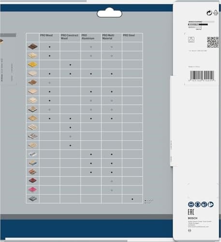 Bosch Professional Accessories Daire Testere Bıçağı, Gri, 254x30x2.0 mm, 60, 1 Adet - Bedenler: 18,4 cm, 19 cm, 21 cm, 21,6 cm, 23 cm, 25,4 cm, Ø 160 mm...