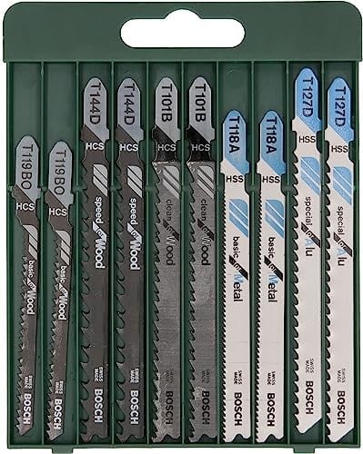 Bosch Professional Accessories Dekupaj Testere Seti, Yeşil, 10 Adet