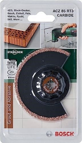 Bosch Professional Accessories Diy Carbide Serisi Derz Arası Karbür Riff Segman Testere Bıçağı, 85 mm/Acz 85 Rt3, Siyah