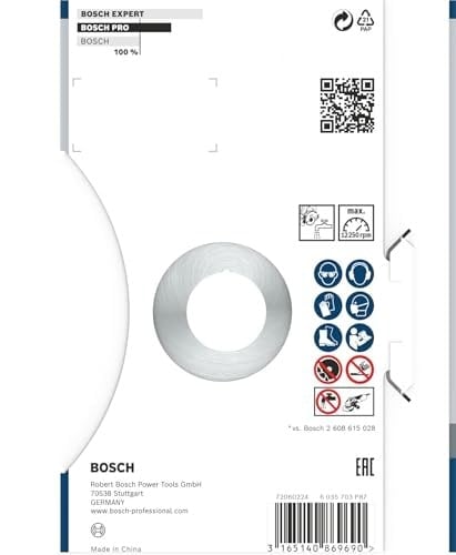 Bosch Professional Accessories Elmas Kesme Ve Delme Aksesuarları, Disk, Gri, 1 Adet, 12,5 cm