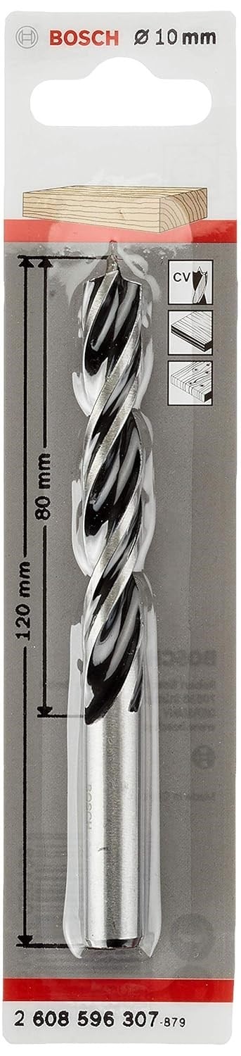 Bosch Professional Accessories Holzspiralbohrer (Für Holz, 10 x 80 x 120 mm, Zubehör Bohrmaschine) - Seçenekler: Ø 3 mm, Ø 5 mm, Durchmesser: 6/Gesamtlänge in mm: 93...