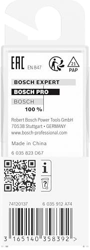 Bosch Professional Ahşap İçin Standart Yiv Frezesi (Ahşap İçin, Ø 5 Mm, Çalışma Uzunluğu 12,7 Mm, El Frezesi Aksesuarı) - Seçenekler: Ø 5 mm, Ø 14 mm, Ø 16 mm, Ø 18 mm, Ø 20 mm, Ø 22 mm, L 19...
