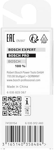 Bosch Professional Ahşap İçin Standart Yiv Frezesi (Ø 15 Mm, Çalışma Uzunluğu 19,6 Mm, El Frezesi Aksesuarı, 8 Mm) - Seçenekler: D1 4 mm, L 8 mm, G 51 mm, D1 12 mm, L 32 mm, G 62 mm...