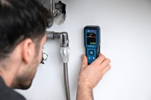 Bosch Professional GMM 1-15 Nem Ölçer Pinsiz (2 x pil (AA), Yumuşak Saklama Çantası ile)