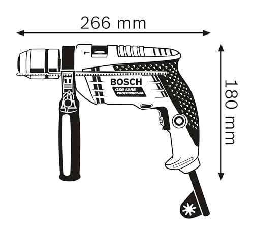 Bosch Professional GSB 13 RE Darbeli Matkap (600 W, Mandren Çapı: 1,5-13 mm, Betonda Delme Çapı: 15 mm)