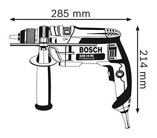 Bosch Professional GSB 16 RE Darbeli Matkap (750 W, Mandren Çapı: 1,5-13 mm, Betonda Delme Çapı: 18 mm)