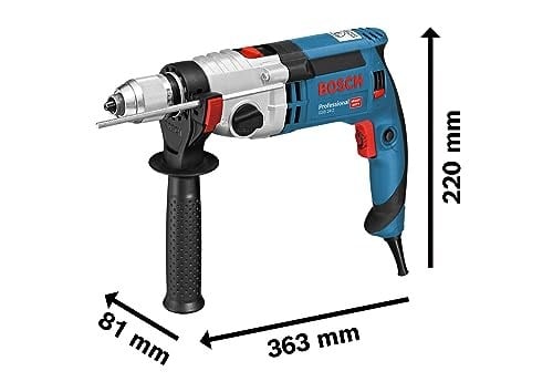 Bosch Professional GSB 24-2 Darbeli Matkap (1.100 W, Mandren Çapı: 1,5-13 mm, Betonda Delme Çapı: 24 mm)