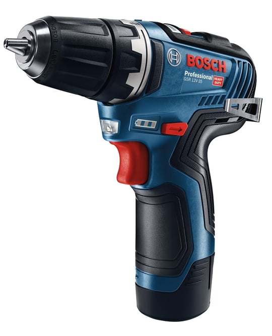 Bosch Professional GSR 12V,35 Akülü Delme Vidalama Makinesi (12 Volt, 2 x 3,0 Ah Akü, Şarj Cihazı, Yumuşak/Sert Tork: 20/35 Nm; L Boxx Çanta)