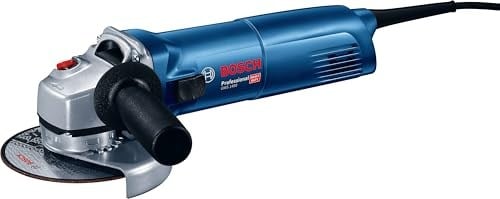 Bosch Professional GWS 1400 açılı taşlama makinesi 601824800, 1.400 W motor, 125 mm disk çapı, yuva flanşı, koruyucu kapak, germe somunu, iki delikli anahtar, kartonda