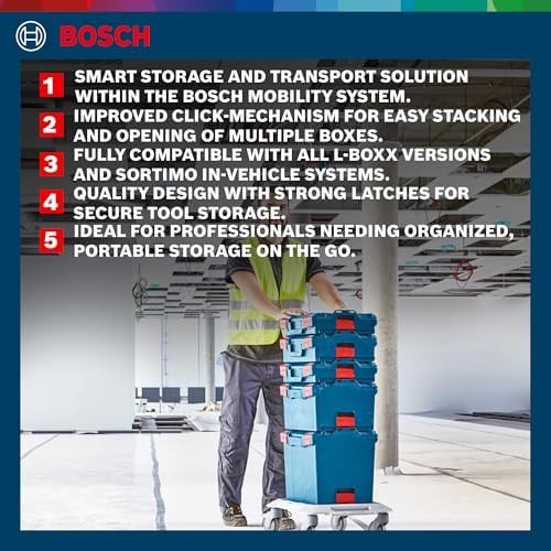 Bosch Professional L-BOXX 102 Taşıma ve Saklama Ekipmanı (Sortimo sistemiyle tüm L-Boxx çantalarla uyumludur)
