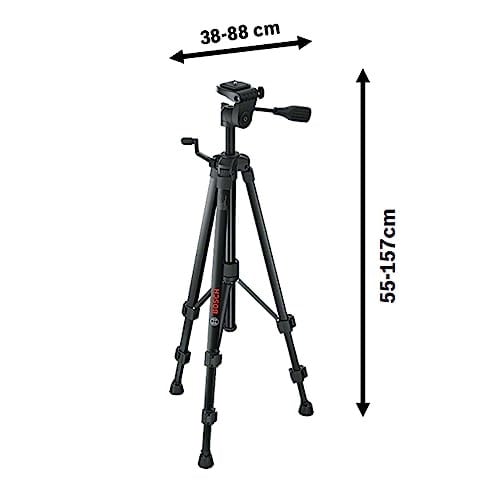 Bosch Professional Measurement Bt 150 Tripod, Alüminyum, 55-157 cm Çalışma Yüksekliği