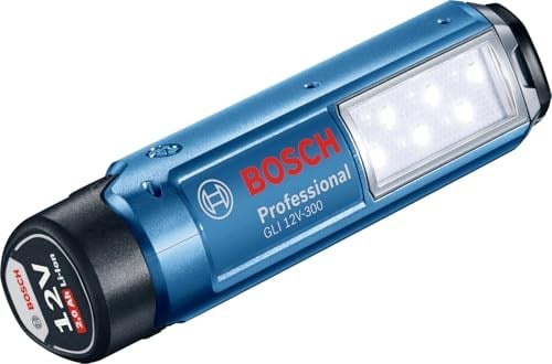 Bosch Professional pil lamba GLi 12 V-300 (pil, karton, 12 Volt, ışık akımı: 300 Lümen)
